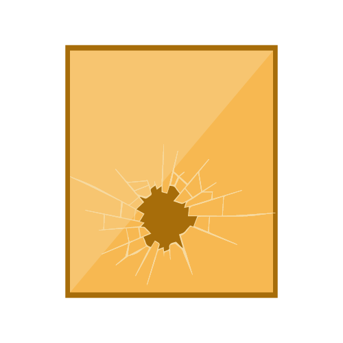 Glass broken