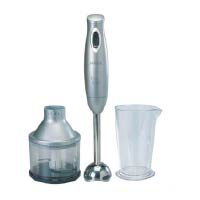 Hand Blender Sleek Silver With Chopper