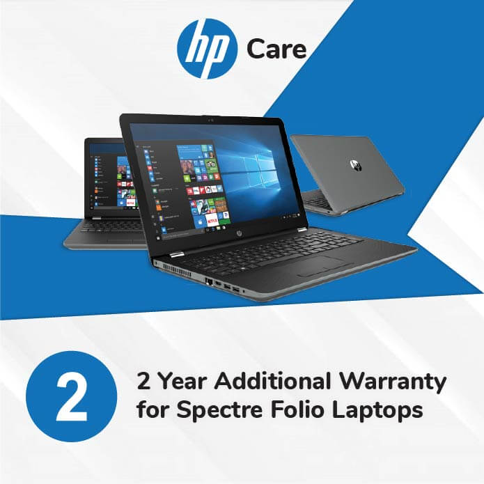 HP Care Pack 2 Years Additional Warranty for Spectre Folio Laptops