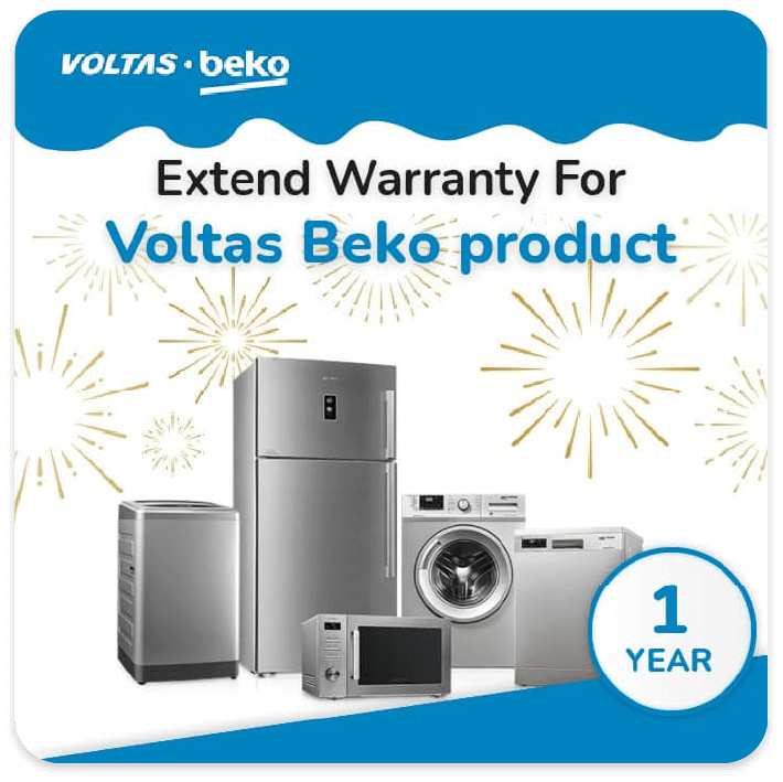 Voltas Beko One Year comprehensive Warranty